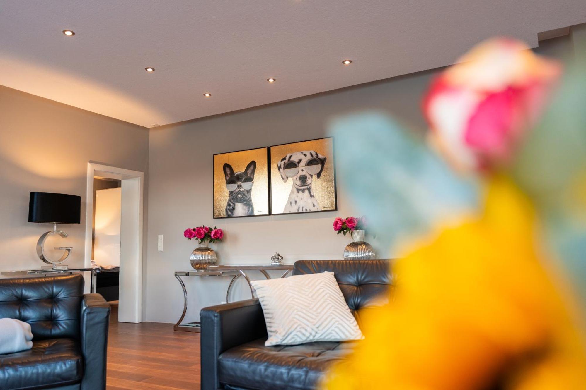 Penthouse Wohnung Mit Schoenem Moselblick In Metternich Koblenz  Buitenkant foto